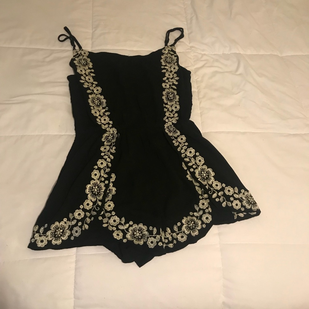 Embroidered Romper